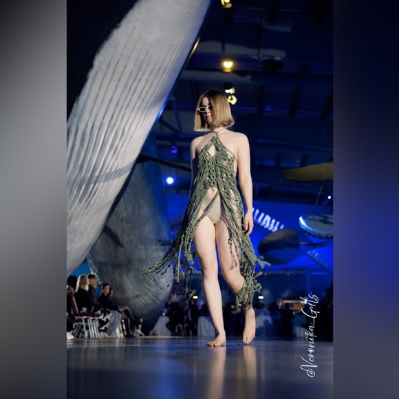 Handmade Macramé Mini Dress Festival Coachella - Picture 12 of 17